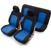 Auto Accessori Lupex - Coprisedili Modello Soft Universali Auto, Set Anteriore e Posteriore, Fodere Copri Sedili Utilitarie Standard Medie Piccole, No Suv