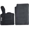 Auto Accessori Lupex | Set 2 pezzi Tappetini Auto Compatibili con Smart Fortwo 2 Serie W451 (2007-2015) | Coppia Anteriore Sagomata in Moquette con Ricamo Lato Guida | Fondo Antiscivolo