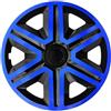 NRM Set di 4 copricerchi Action nero/blu 15 pollici