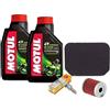 Borrozzino Moto KIT TAGLIANDO COMPATIBILE CON SUZUKI AN BURGMAN 400 1998 1999 2000 2001 2002 2003 2004 2005 OLIO 5100 10W40 FILTRO OLIO ARIA CANDELA