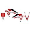 Blackbird kit adesivi grafiche spoilers + parafanghi compatibili con Husqvarna Wr Cr Te Tc 125-250 - 310 450-510 2009-2013