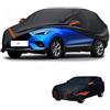 generico Telo copriauto esterni Compatibile con MG ZS 2005-2026,antivento,antipioggia,antineve,antisole impermeabile,protezione per tutte le stagioni (black orange)