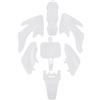 ZwaitL Kit carrozzeria carenatura in plastica Parafango parafango per CRF50 Motociclette Pit Dirt Bikes da trail Parafanghi 2021 anni per Pit Dirt Motor Trailer Bike Set completo Adesivo copertura Kit