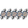 Ruiandsion - Faretto LED da 31 mm, 12 V, non polarità, rosa, 630 lumen, chip 3014, 21 SMD, per auto, camion, interni, mappa, cupola, confezione da 5