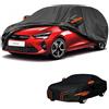 generico Telo copriauto esterni Compatibile con OPEL Corsa 1993-2025,antivento,antipioggia,antineve,antisole impermeabile,protezione per tutte le stagioni (black orange)