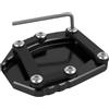 SHYYBD Piastra Di Supporto Laterale Per Cavalletto Laterale Per Ducati Diavel V4 2023 2024 Piastra Estensione Cavalletto(Nero)