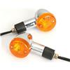 EUQIXMR Freccia svolta Per Suzuki Per Intruder Per Volusia VS VL LC 700 750 800 1400 1500 Indicatore Direzione A Proiettile Moto(Lente ambra 2X)