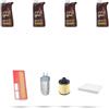 HOFFCAR Kit tagliando 4 FILTRI e 4L OLIO M compatibile con Fiat Punto EVO 1.3 D Multijet 66kw dal 2009 al 2012
