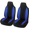 VOALVT Coprisedili Per Auto Per Peugeot 107 Per Citroen C1 Per Toyota Per Aygo Per Mazda Coprisedili Anteriori Con Schienale Alto Universali 2 Pezzi Protezione Per Sedile Auto Coprisedile Seduta Auto(2pcs bl