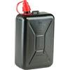 hünersdorff h�nersdorff - Tanica per carburante standard da 2 l, HD-PE, con beccuccio di scarico integrato, colore: Nero