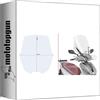 MOTOTOPGUN givi parabrezza trasparente d6113st compatibile con kymco people s 125-150-200 2020 2021 2022 2023 2024 MOTOTOPGUN