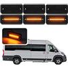 NSLUMO 6 pz Ambra Led Liquidazione Indicatore Laterale Indicatori Luce Per Fiat Ducato Citr.oen Jumper Relè Peug.eot Boxer Daily Box Van DAF LFXF CF Fumo Lente LED Segnale di Direzione Lampada