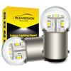 Ruiandsion 2pz Lampadina LED BA15D 24V 1130 1142 1176 Bianca 3014 12SMD Lampadine LED di ricambio per luci posteriori di auto, rimorchio, marine, camper, barche.
