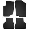 Wielganizator Tappetini in gomma su misura, compatibili con Peugeot 207 (2006-2012) SW, station wagon, hatchback neri su misura adattamento ottimale