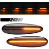 Ayikeiy 2 pz LED Dinamico indicatori laterali ripetitori indicatori di direzione luci ambra lampeggiante compatibile con Fiat Marea Croma II Palio Albea Strada Euro Spec Bravo e Brava HGT Solo