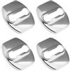 DALUJIE 4 Pezzi Copri Serratura Portiera Auto per Toyota C-HR Hybrid 2024 2025, Acciaio Inox Protezione Serratura Portiera Auto Protezione Serratura Portiera Auto,Silver