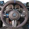HAOTE Coprivolante Per BMW-&-Sport Serie 1 F20 M135i M140i M235i M240i X1 F21 F48 X2 F39 X3 F25 Coprivolante per auto Pelle antiscivolo (Color : 4)