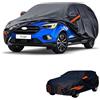 generico Telo copriauto esterni Compatibile con Ford Kuga 2008-2025,antivento,antipioggia,antineve,antisole impermeabile,protezione per tutte le stagioni (black orange)
