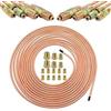 Gupcaqosjw Tubazione Freni 3/16,Kit 6mm Tubo Freno Alluminio 7.5m con Antiruggine - Tubo Flessibile Antiruggine per Riparazione Auto per Frenante Idraulico per Industria e Casa