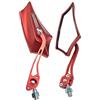 Mintice 1 Paio Rosso Universale Moto Specchietti Retrovisore Specchietto Manubrio Specchio Laterale Scheletro Cranio 8mm 10mm Filettato