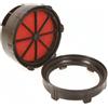 MALOSSI Filtro aria da corsa E3A, SHBC 19.19, per Vespa 50 SR /100/125 PV/ET3, nero, filtro interno: rosso
