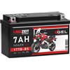 LANGZEIT Batterien LANGZEIT YT7B-BS batteria moto 7Ah 12V 50719 CB4L-B YT7B-4 GT7B-4 CT7B4 FT7B4 EB7B-BS 507 901 012 senza manutenzione
