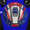 labelbike Adesivo 3D Moto Tappo Serbatoio Compatibile con BMW | R 1300 GS Adventure, Keyless, Protezione in Resina, Antigraffio, Decorazione, Blu, Made in Italy