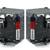 BLACK DOVES GRAPHICS 2pz Rifrangenti Strisce Adesivi compatibili con TOURATECH Top Case Motorrad R1200GS R1200 R 1200 GS (Bianco-Rosso)
