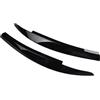 Besttoolifes 2 coperture per palpebre per fari auto, in plastica ABS lucida nera o fibra di carbonio, compatibili con Volkswagen Scirocco 2009-2017, accessori per lo styling di protezione esterna, facili da