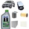 OP Kit tagliando 5 filtri + 6L olio 0W30 Mobil ESP per GLC X253 2143CC gasolio 220D 250D
