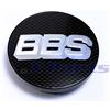 X-Parts BBS Alloy Wheel Single Centre Cap Emblem Carbon Chrome Silver 70 mm bb0924467 For Extension Bar with Snap Ring