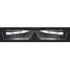 Wivplex, for Audi, Q3 2010-2015 Copertura for fari anteriori in vetro for auto Copertura for fari anteriori in vetro trasparente for lampada Copriobiettivo Del Faro(BLACK Left and right)