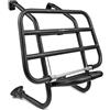 Generico Portapacchi Anteriore Nero Compatibile con Vespa 50 125 150 PX PE Special Pk Et3 Rally Primavera Nero Opaco