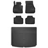 MOTOS Set di tappetini in gomma e tappetini per il bagagliaio per BMW Serie 2 Active Tourer F45 2014-2022 Migliorare il comfort di viaggio con tappetino antiscivolo auto 3D- tappetini per tutte le sta
