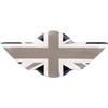 VBNYBA Coprivolante per Auto Adesivo Emblema Volante Union Jack Per Interni Auto Compatibile Con Mini per Cooper Per R50 R52 R53 R55 R56 R60 R61 F54 F55 F56 F57 F60