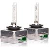 Ricoy D3S HID lampadina di ricambio allo xeno per fari auto da 12 V 35 W, lampadine per testata auto (6000 K) (confezione da 2)