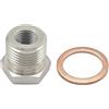 LENTLY Sonda Lambda Adattatore Riduttore Distanziale Per Sensore Di Ossigeno O2 Di Scarico Da M18 X 1,5 Mm A M10 X 1,0 Mm, Accessori Per Connettori Lambda Sensor