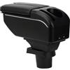 ZENVI Braccioli Compatible with Toyota Yaris Braccioli Vitz Hatchback 2006-2011 Console Centrale Organizer Immagazzinaggio Scatola Stile Doppia Porta (Stile Fibra Carbonio)