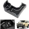 GAFAT Suzuki Jimny 2018-2024 2025 JB64/JB74 (Cambio Automatico) Contenitore Portaoggetti per Console Centrale, Jimny Braccioli Organizer, Vassoio con Portabicchieri, Suzuki Jimny Accessori (bianco)