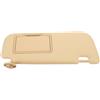 MAGICLULU Visiera Parasole Beige per Auto con Specchio per Trucco Integrato, Protezione UV e Materiale Pvc Resistente per Parabrezza Anteriore Lato Passeggero