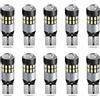 QAUBEN 194 Lampadine LED 6000K Bianco 30SMD 3014 Chipset T10 2825 168 Lampadine di ricambio LED W5W Senza errori per interni auto Cupola Mappa Porta Luci targa di cortesia 12-24V (confezione da 10)