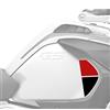 BLACK DOVES GRAPHICS 2pz Adesivi Compatibili con Fiancate Serbatoio Motorrad R 1200 1250 GS Adventure LC (Rosso-Nero)
