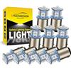 Ruiandsion 10PCS 1157 BAY15D P21/5W AC/DC 6-30V 6V 12V 24V Lampadine LED Luce Rossa per Luci di Retromarcia,Luci di Riserva,Luci di Freno, Luci di Posizione Posteriori,Lampadine per Interni Camper RV