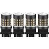 KATUR 3157 3047 3057 3155 3156 Lampadina a LED 3014 54 Chipset 650 Lumens per Segnale di Direzione Back Up Reverse Brake Tail Stop Parking Luci RV, Ambra (Confezione da 4)