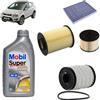 OP Kit tagliando 4 filtri + 6L olio Mobil FE 5W30 per Ford Kuga I 2.0 TDCi gasolio 2008-2012