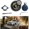 D'ANGELO 1988 Kit Ruotino di Scorta 19 compatibile con BMW X4 G02 con Cric, Chiave e Sacca (2018>)