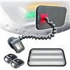 moupeaktain Luce PDR, Strumento per La Riparazione di Ammaccature Senza Vernice, Levabolli Carrozzeria, Lampada per Ammaccature Auto PDR, con 2 Batterie, 9 Colori, Luce Regolabile