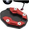 Generico Piastra per cavalletto per moto, supporto per cavalletto per moto | Imbottitura estensione cavalletto laterale - Cuscinetto di estensione per cavalletto, cuscino di estensione per cavalletto per moto,