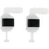 Siuku Ugello ad alta pressione 3B0955665C Compatibile Con Seat Per Alhambra Per Altea Per Arona 2 Pezzi Connettore Ugello Lavavetri Auto Gomito Clip Testa 3B0955665E