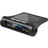 Shovelmty Orologio Digitale Solare per Auto con Display LCD della Temperatura della Data 'Ora per la Decorazione di Parti di Auto Personali All'Aperto A